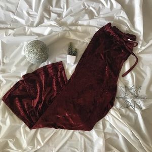 Victoria Secret Red Velvet Pajama Pants
